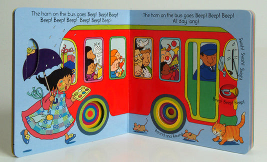 Books with Holes: The Wheels on the Bus go Round and Round (Board Book Edition)