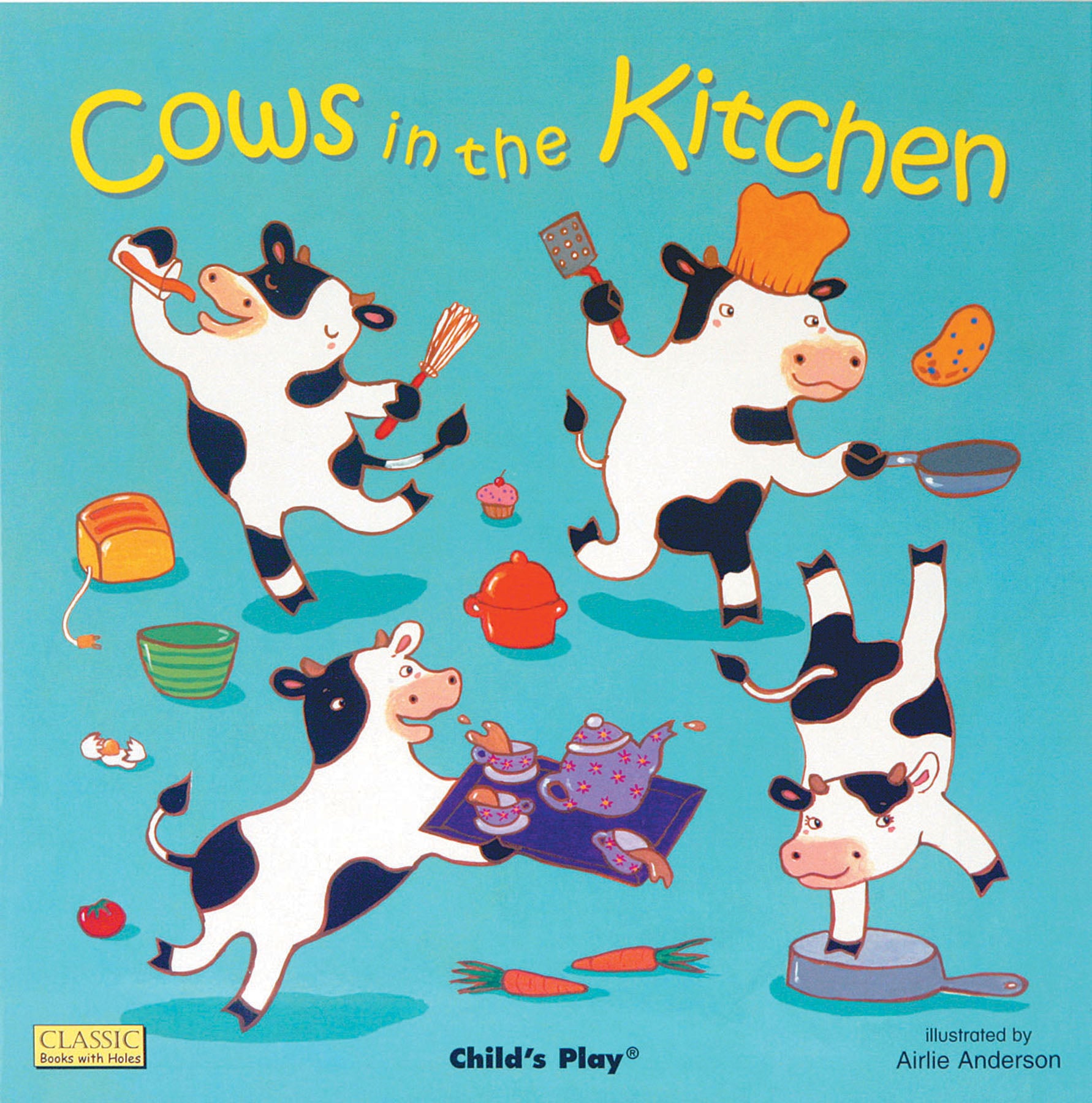 513 Cows in the Kitchen 穴開き仕掛け音声絵本 Books with Holes: Cows in the Kitchen (Big Book Edition) – Child's