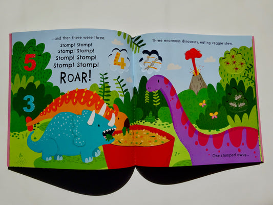 Books with Holes: Five Enormous Dinosaurs (Board Book Edition)