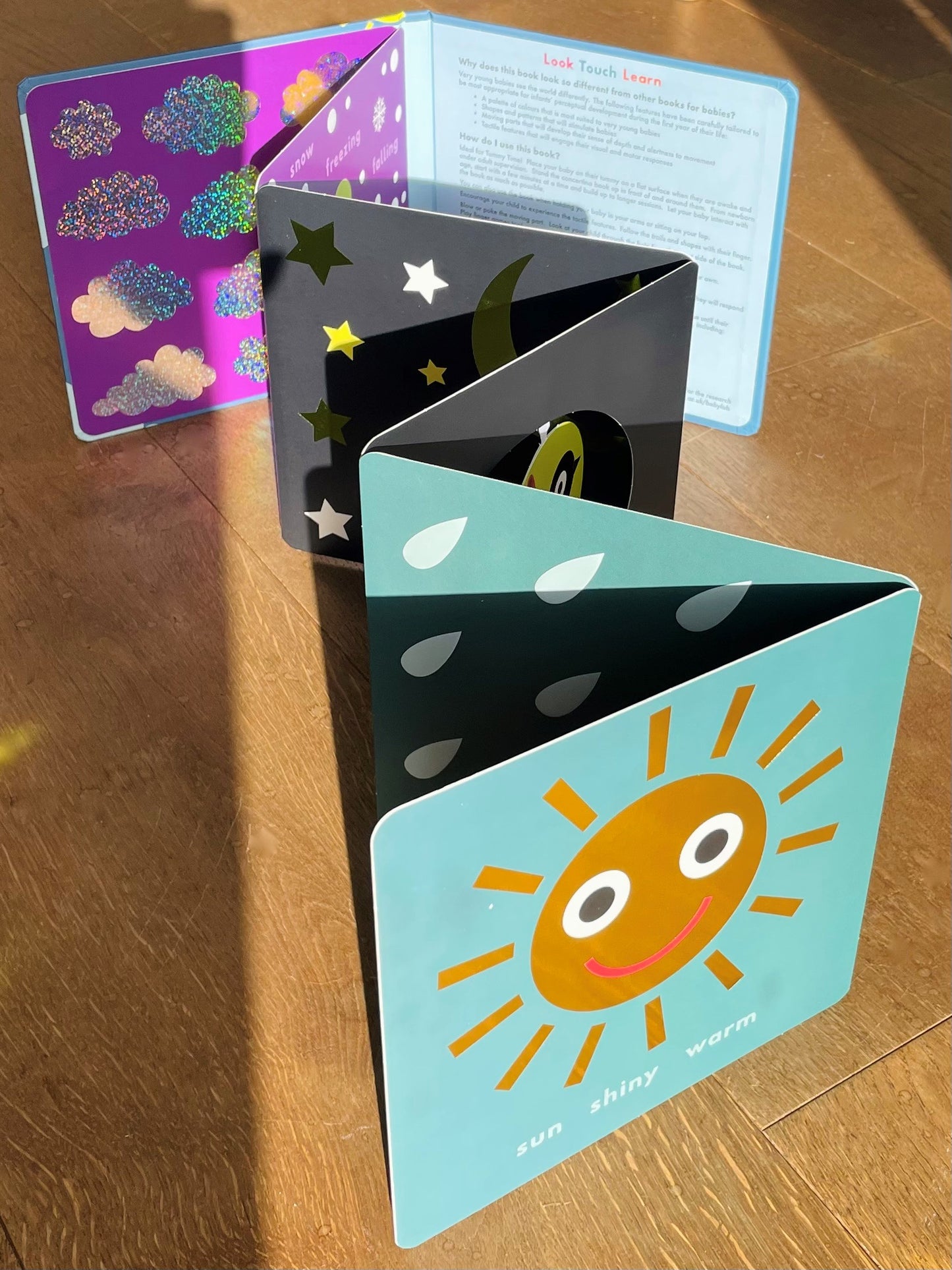 Look, Touch, Learn: Sky (A Tummy Time Book with Moving Elements)