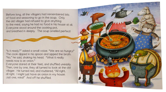 Flip-up Fairy Tales: Stone Soup (Softcover and CD Edition)