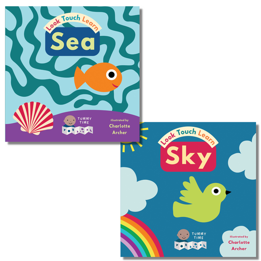 Look, Touch, Learn! Sea and Sky Set of 2 (with Tactile Elements)