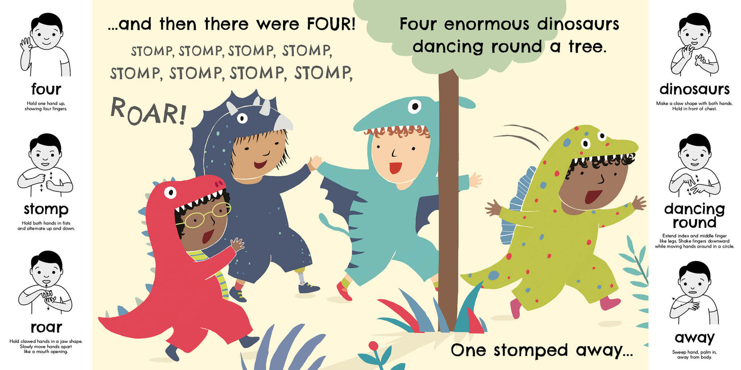 Sign and Rhyme: Five Enormous Dinosaurs (BSL)