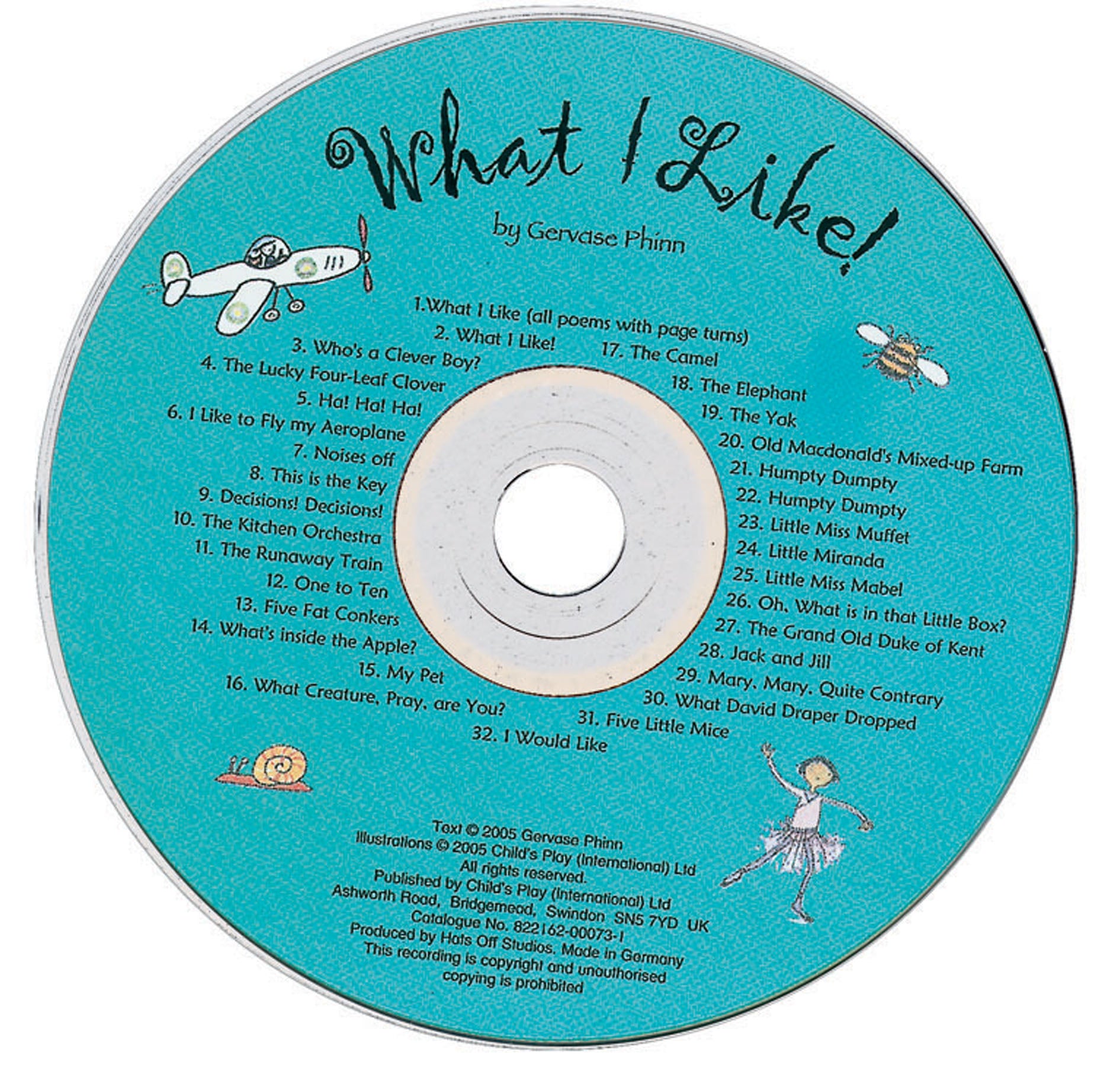 What I Like!: Poems for the Very Young CD