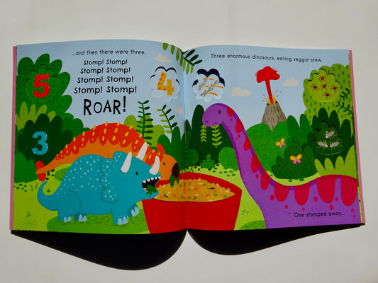 Five Enormous Dinosaurs (Softcover and CD Edition)