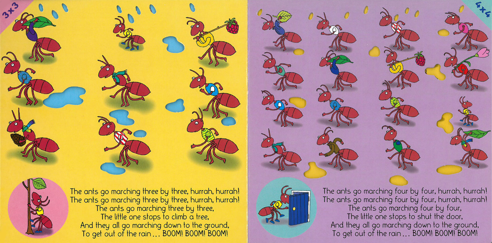 The Ants Riddles Books with Holes: The Ants Go Marching (Board Book Edition) – Child's Play